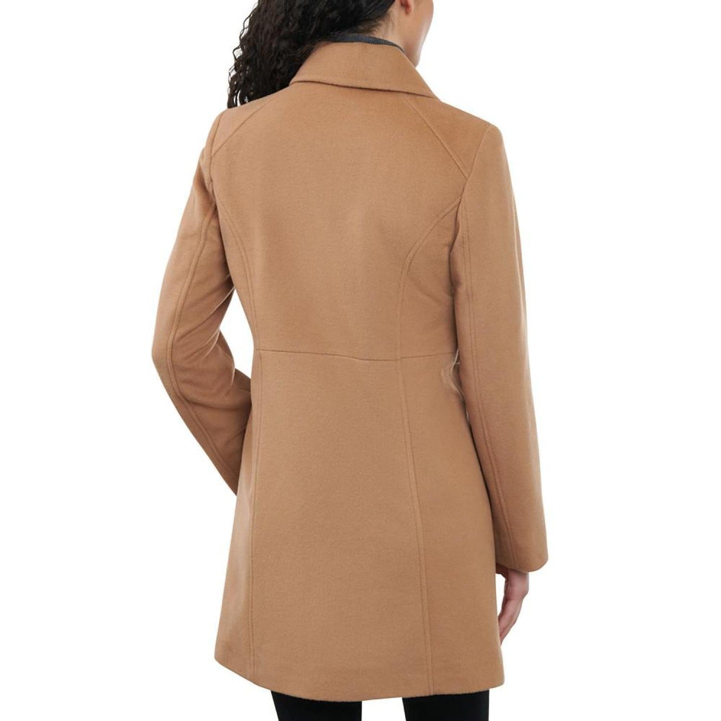 Women's Wool Blend Zip-Front Coat