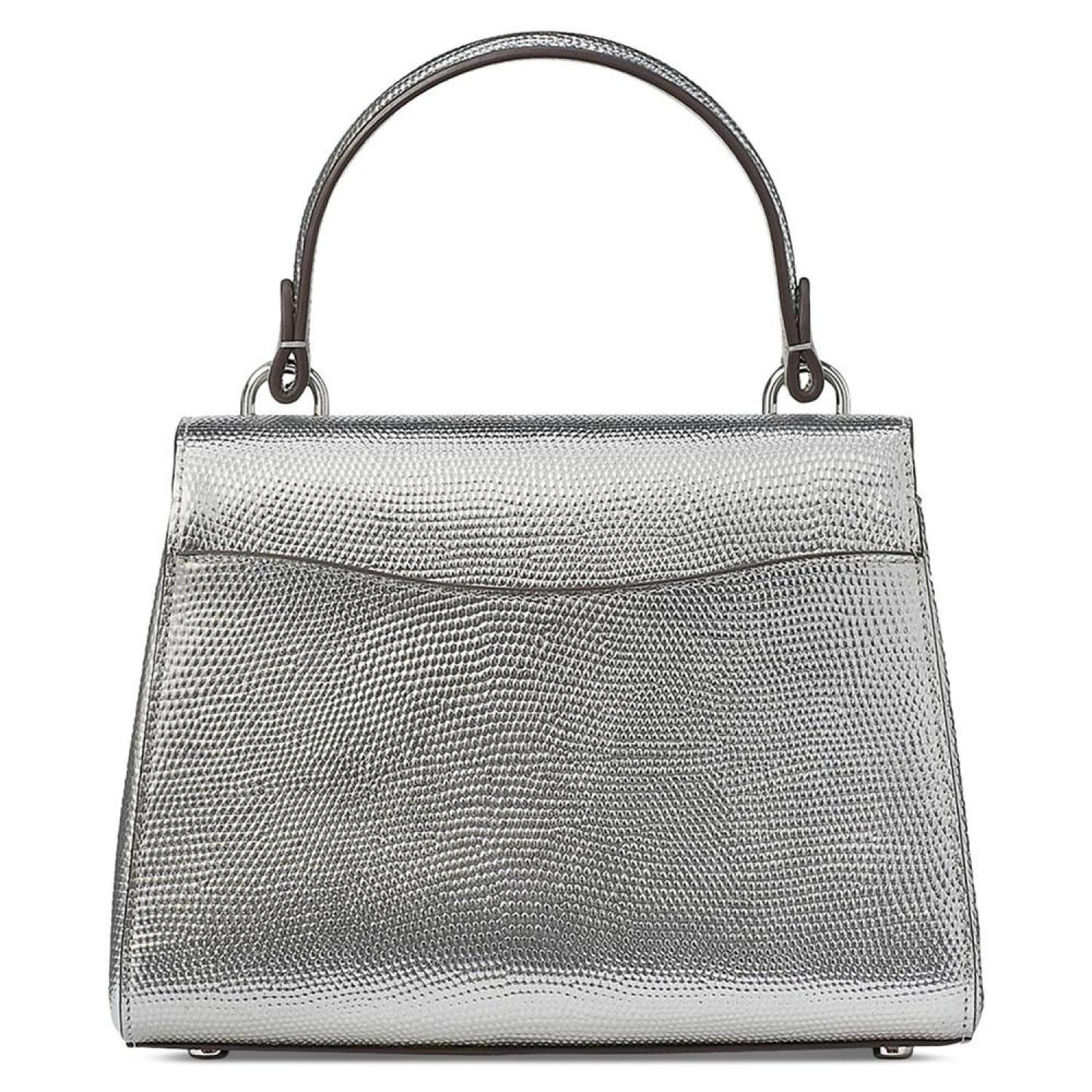 Katy Lizard Embossed Leather Small Top Handle