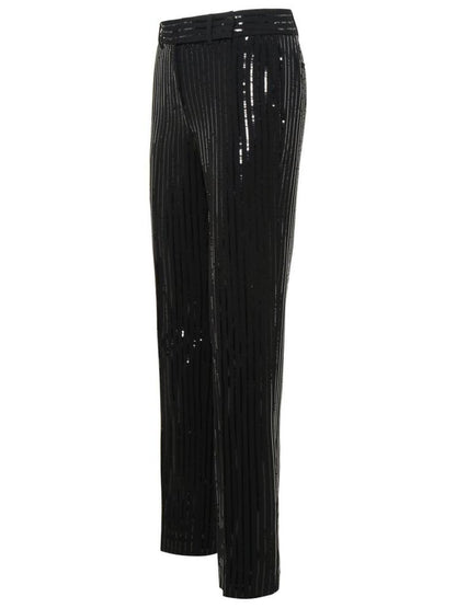 Michael Michael Kors Pinstripe Sequined Straight-Leg Pants