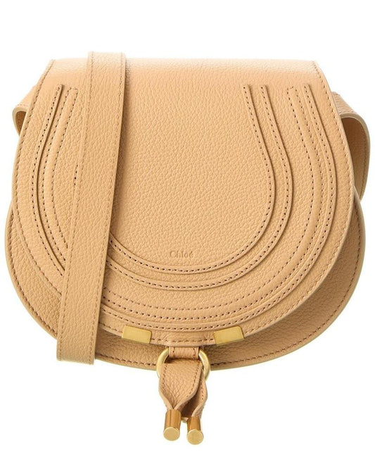 Chloé Marcie Small Leather Saddle Bag