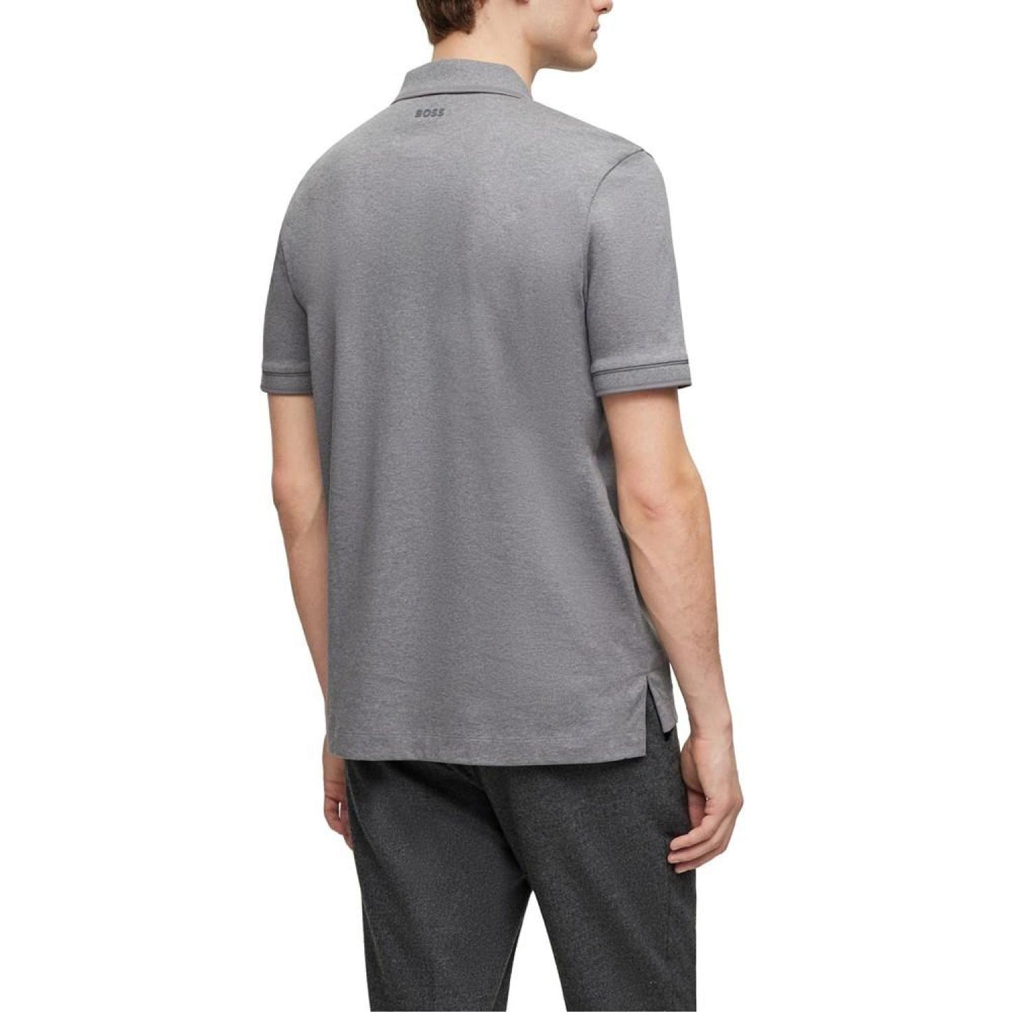 Men's Zip Placket Polo Shirt