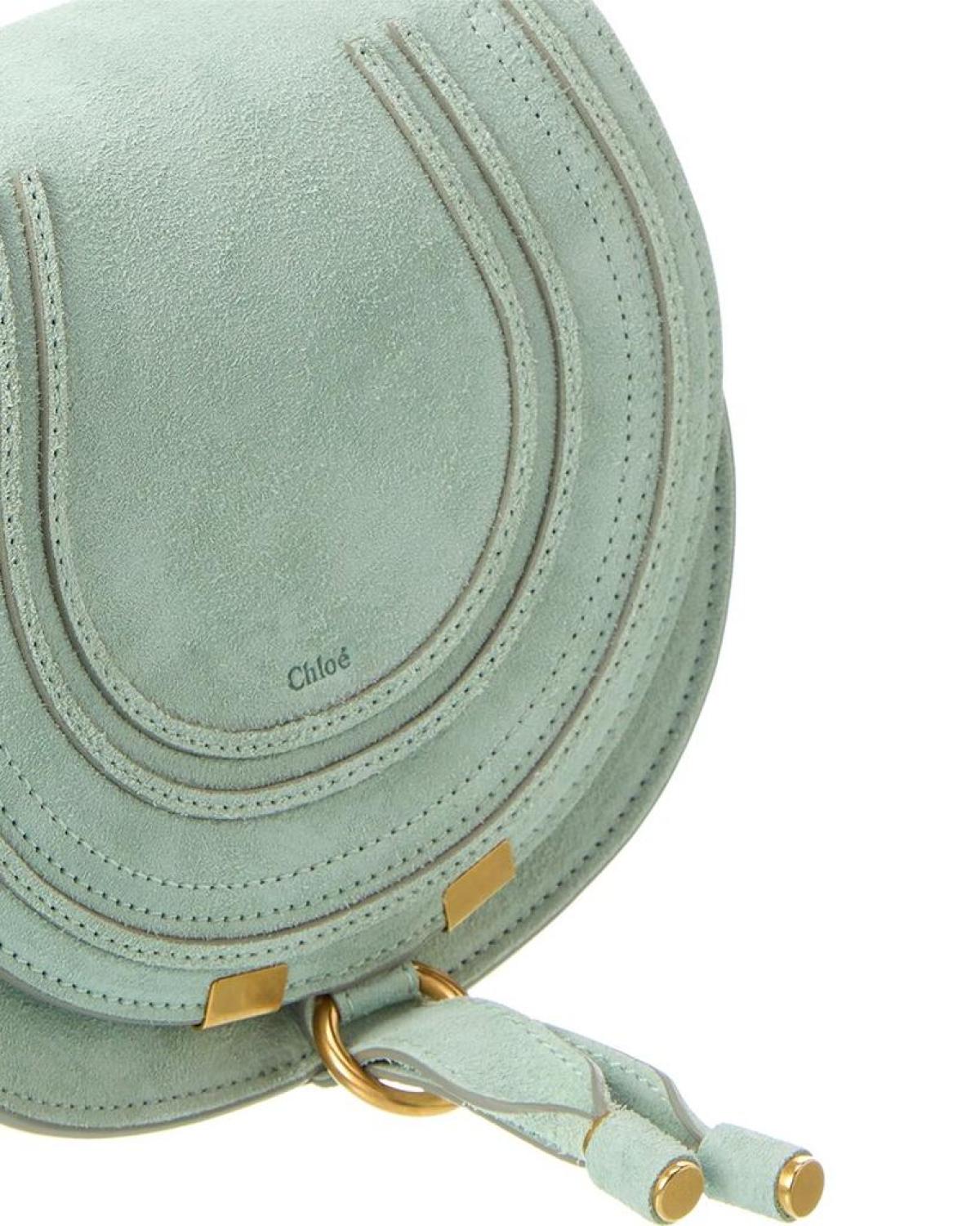 Chloé Marcie Small Suede Saddle Bag