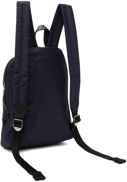 Navy 'The Biker Nylon' Medium Backpack