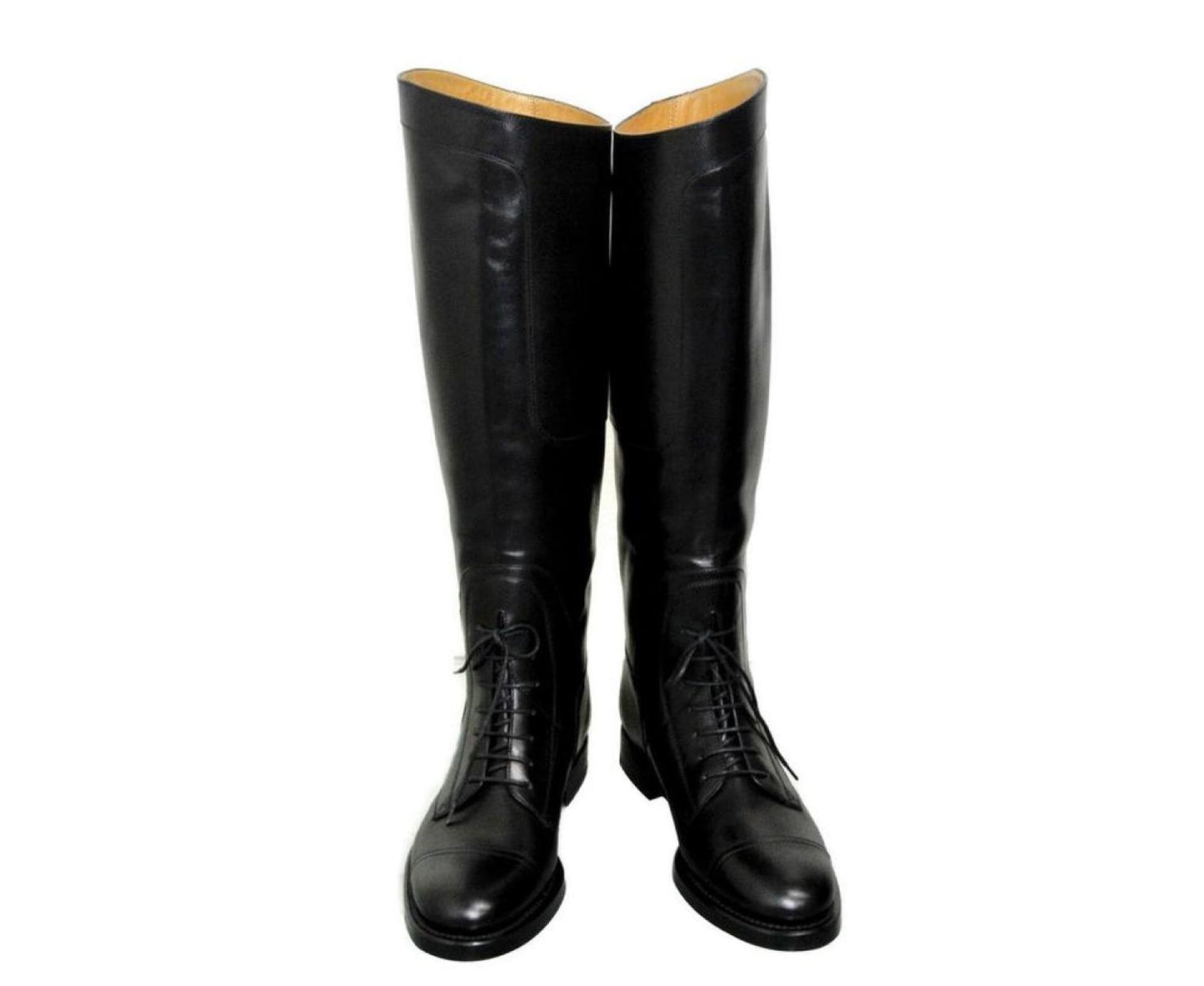 Gucci Women's Leather Lace up Boulanger Equestrian Boots