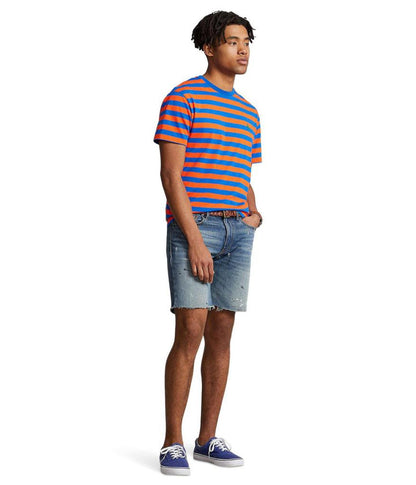 Short Sleeve Striped Crew Neck T-Shirt