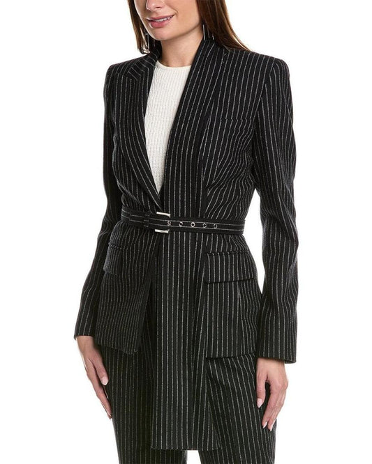 Michael Kors Collection Scarf Wool-Blend Blazer