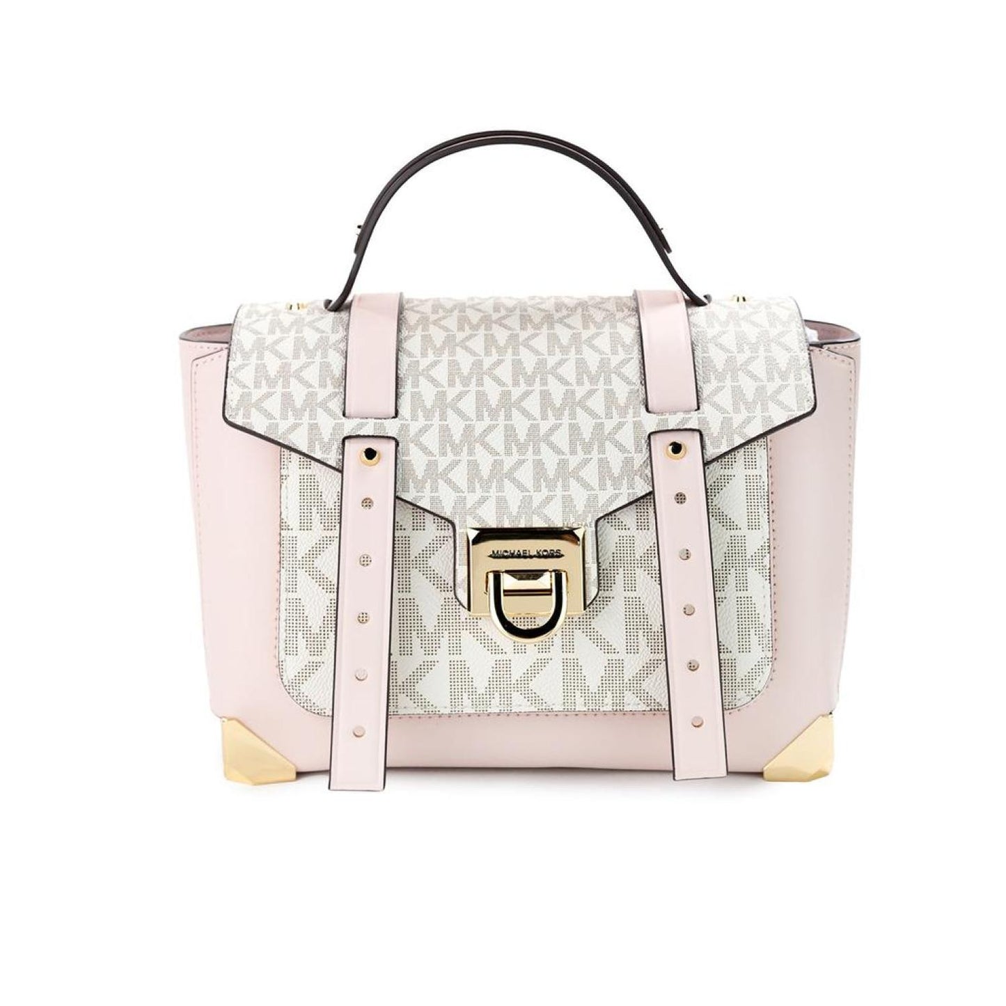 Michael Kors Manhattan Medium Powder Blush multi PVC Top Handle Satchel Women's Bag