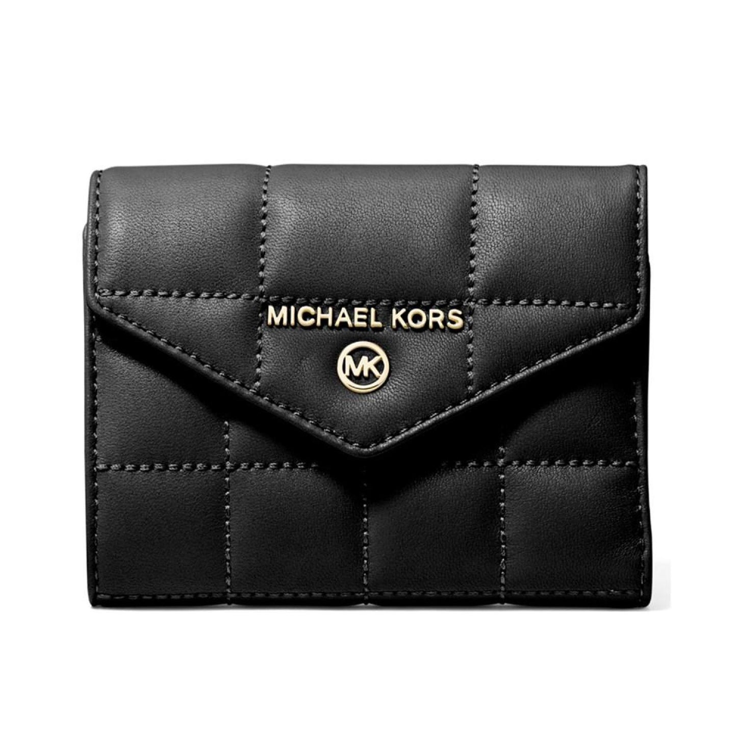 Jet Set Charm Leather Envelope Trifold Wallet