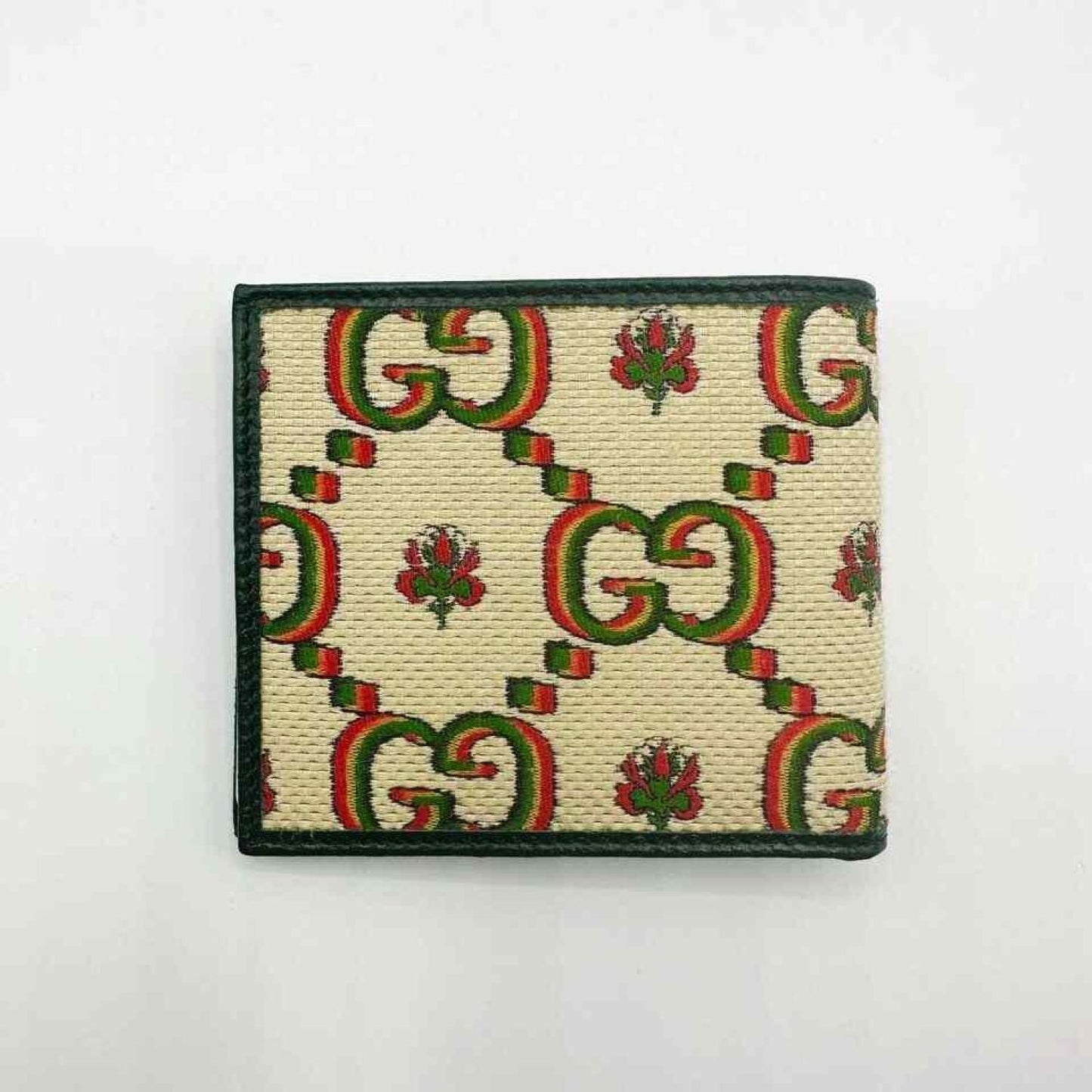 Gucci 100 Centennial Men's  Canvas Bifold Wallet