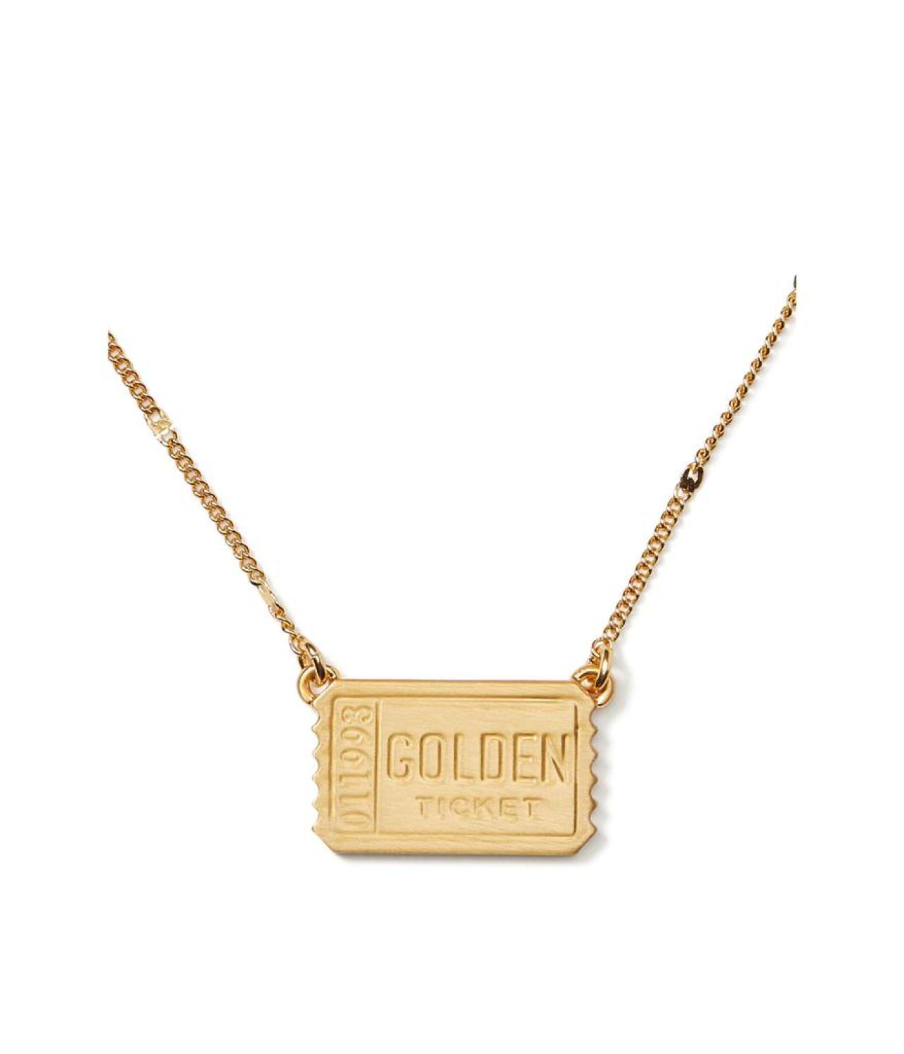 Ticket Pendant Necklace