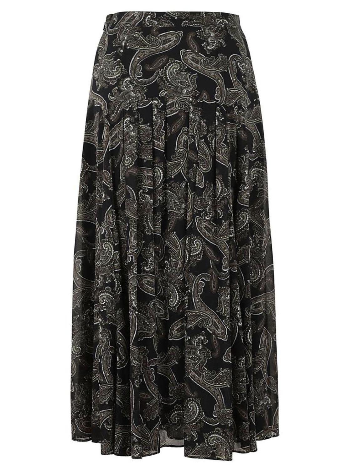 Michael Michael Kors All-Over Paisley-Printed Midi Skirt