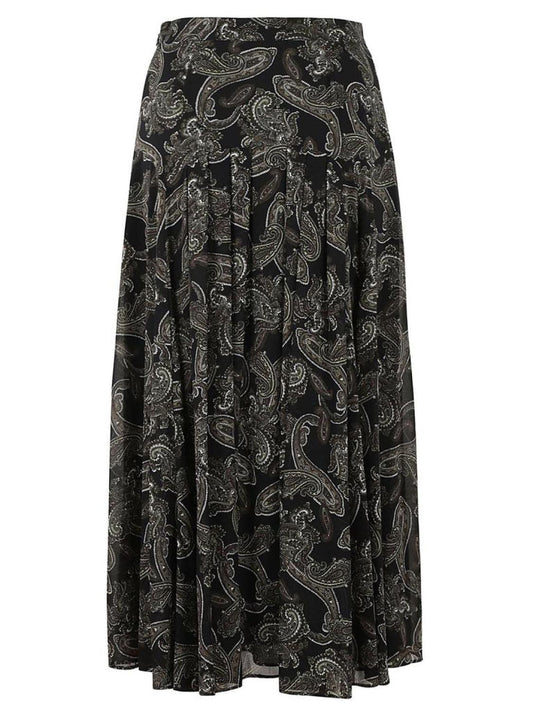 Michael Michael Kors All-Over Paisley-Printed Midi Skirt