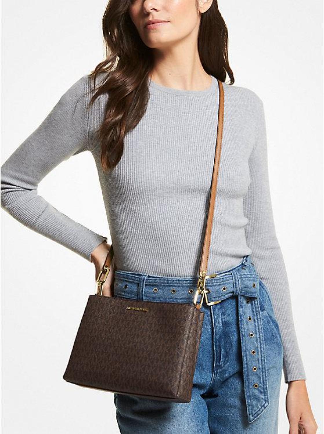 Trisha Medium Logo Crossbody Bag