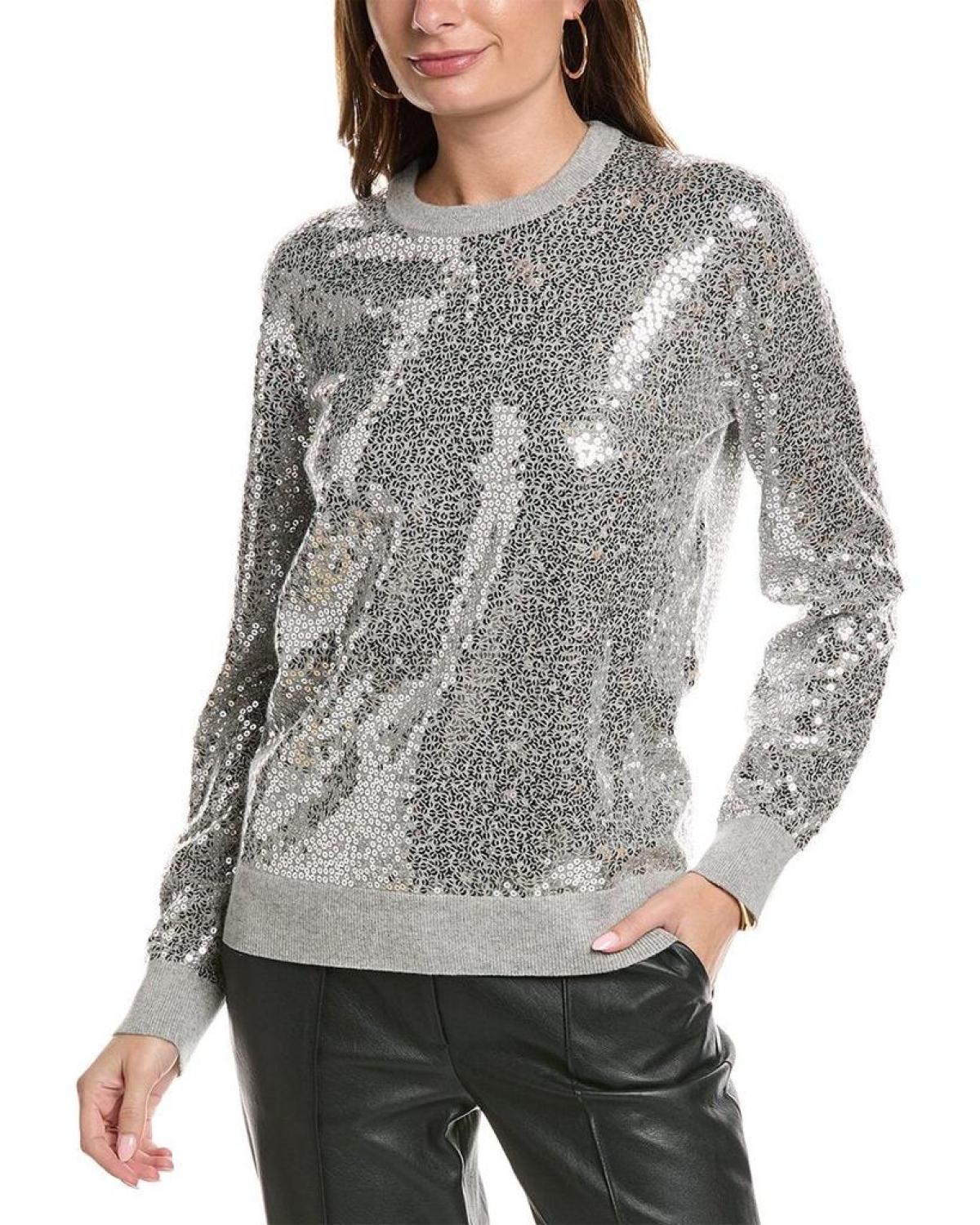 Michael Kors Collection Sequin Cashmere Sweater