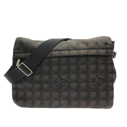 Chanel Travel Line  Canvas Shoulder Bag (Pre-Owned)