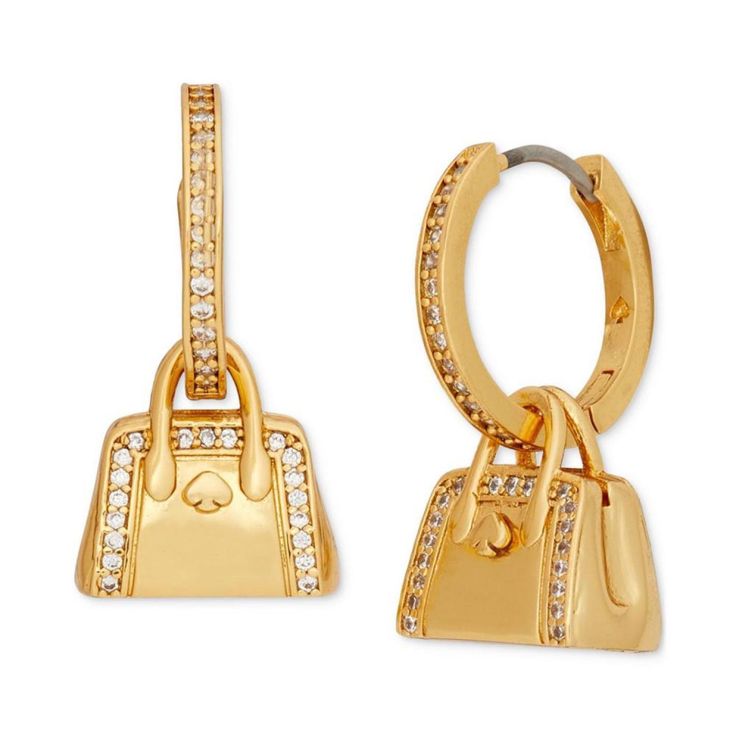 Gold-Tone Hit the Town Knott Huggie Hoop Earrings