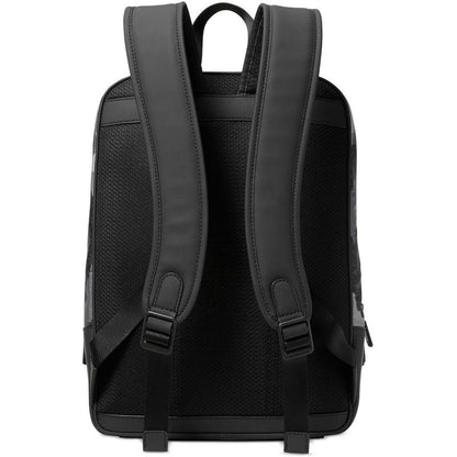 Malone Mens Faux Leather Trim Laptop Backpack