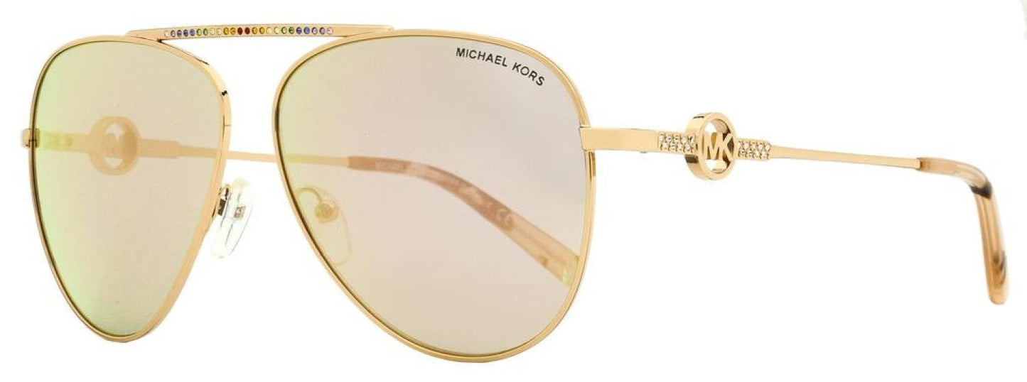 Michael Kors Women's Salina Pilot Sunglasses MK1066B 11084Z Rose Gold 59mm