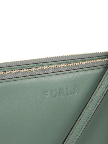 Furla Logo Debossed Top Zip Crossbody Bag