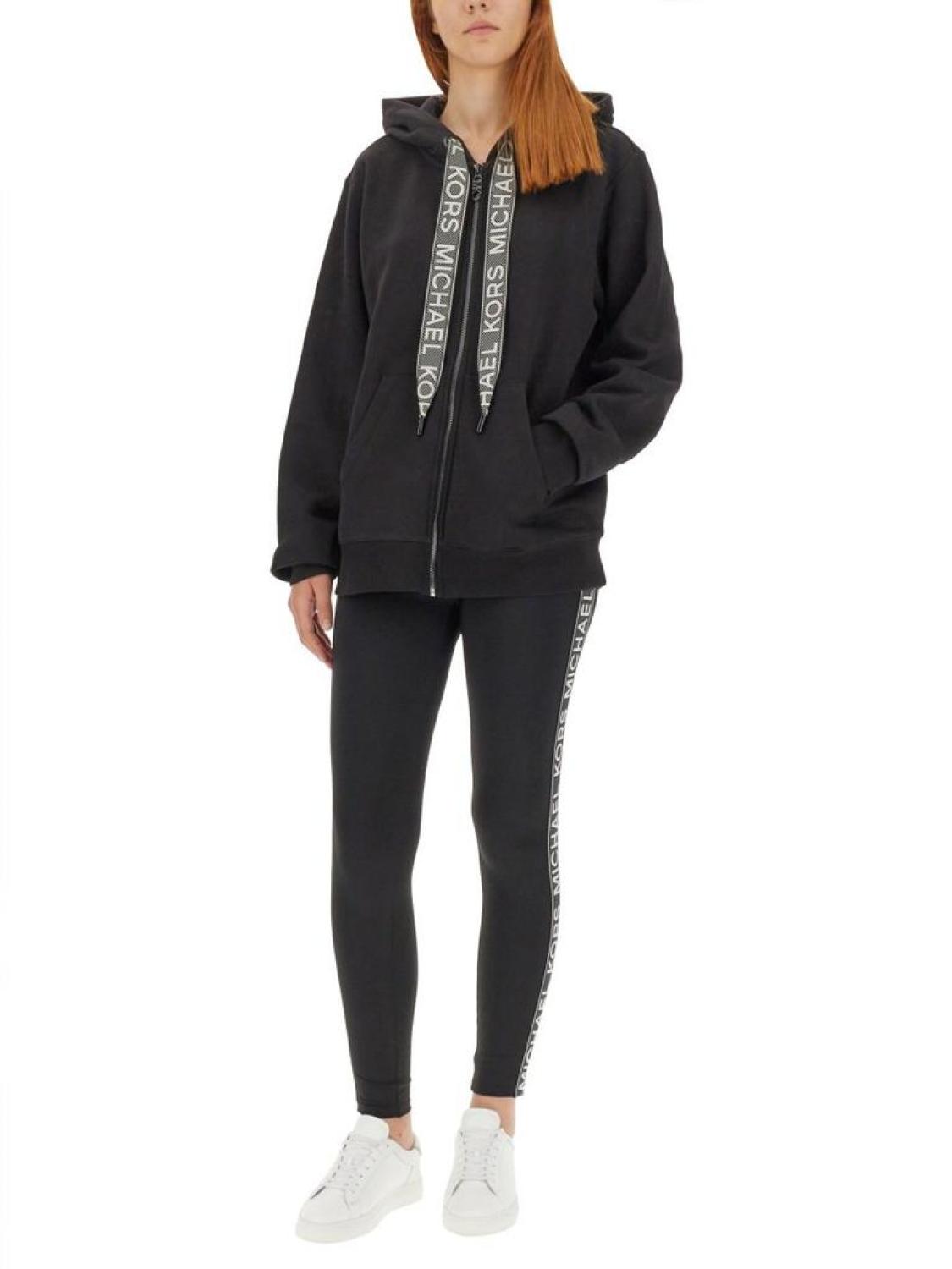 Michael Michael Kors Drawstring Zip-Up Hoodie