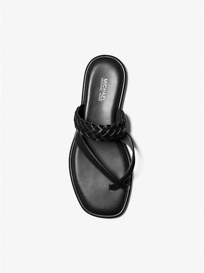 Alba Braided Faux Leather Slide Sandal