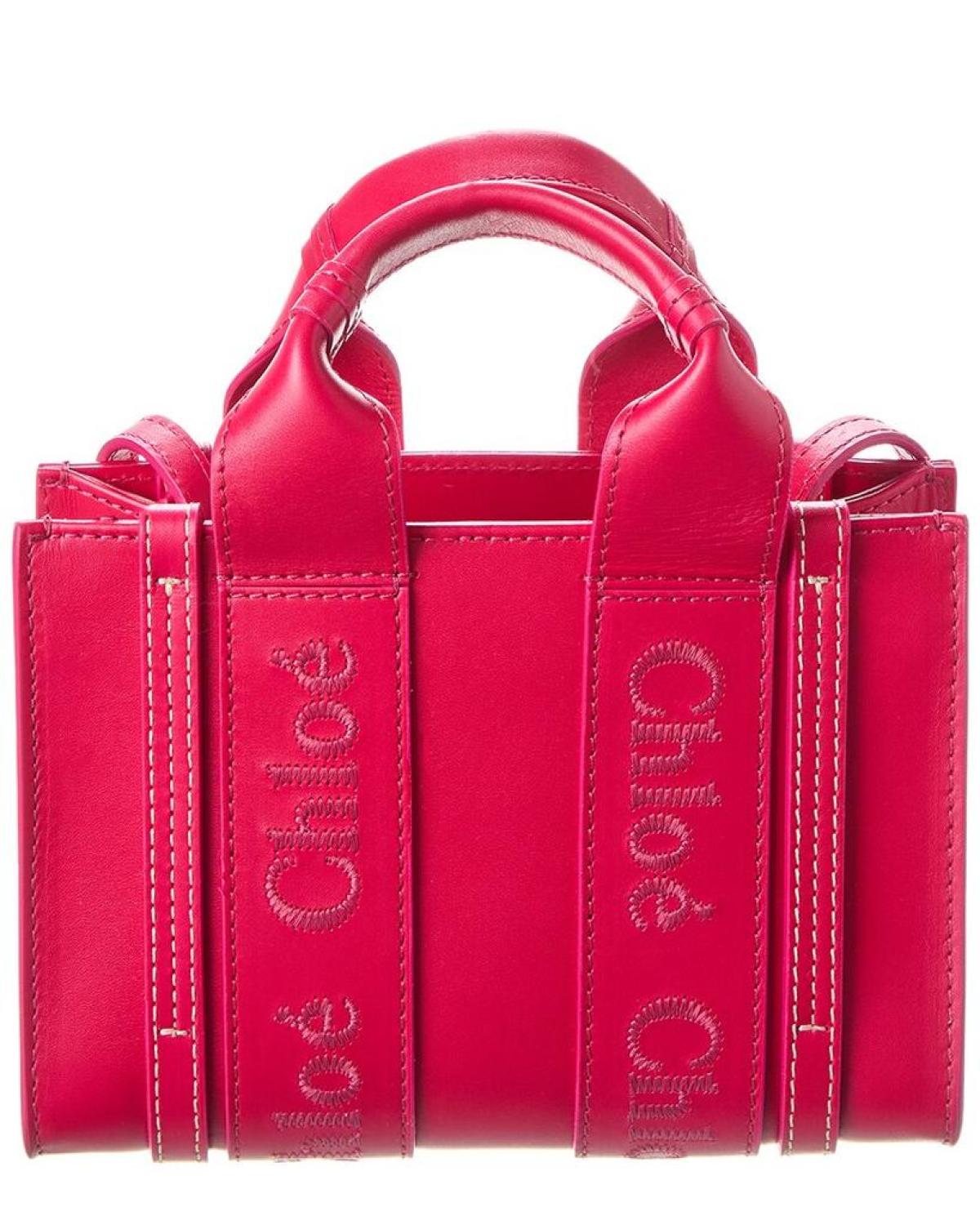 Chloé Woody Mini Leather Tote