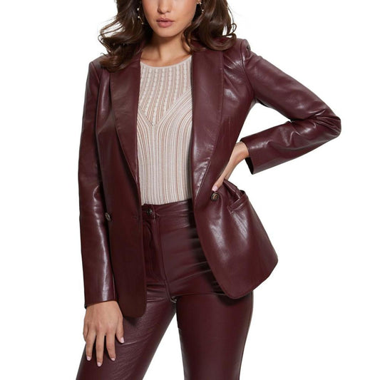 Women's Emelie Faux-Leather Blazer