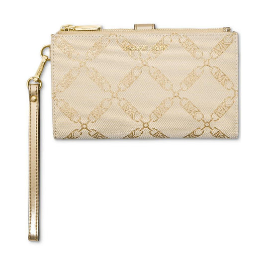 Logo Jet Set Double Zip Wristlet