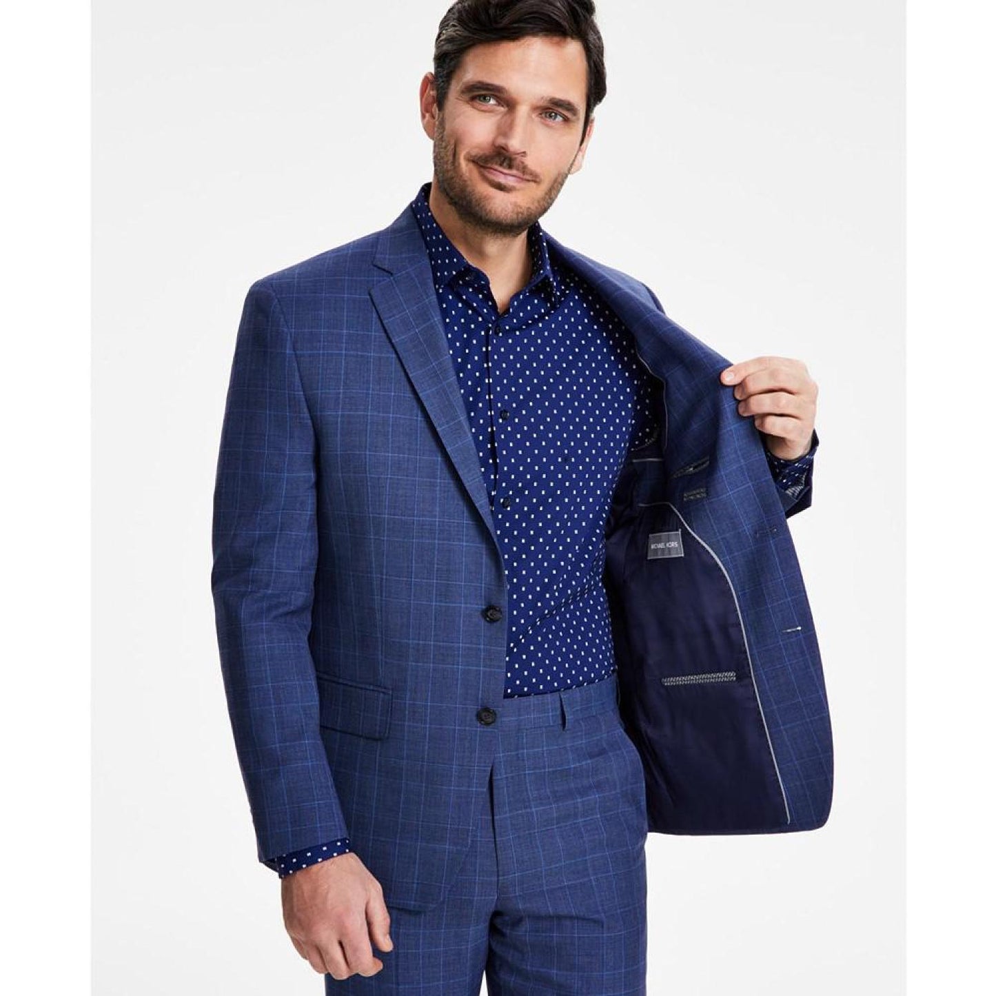 Men's Classic-Fit Stretch Wool-Blend Suit Jacket