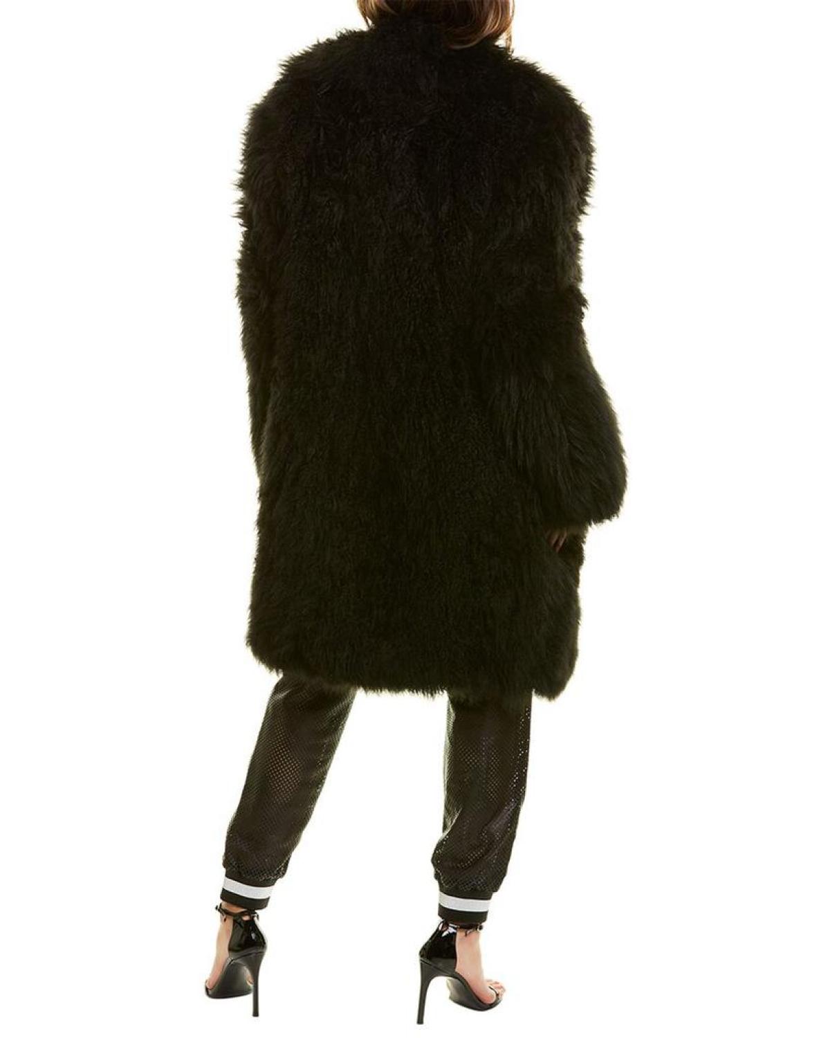 Michael Kors Sequined Goat Fur Coat