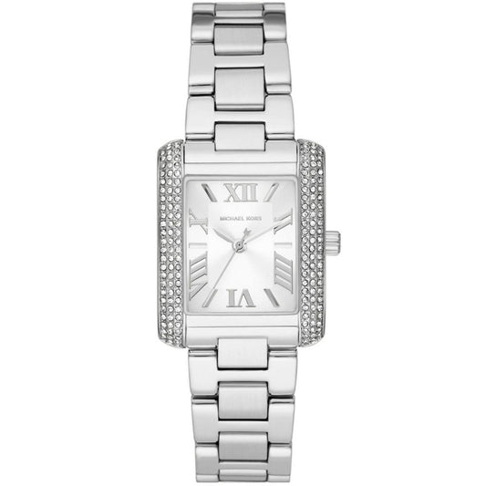 Women's Emery Three Hand Silver-Tone Stainless Steel Bracelet Watch 33mm