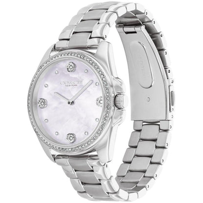 Women's Greyson Quartz Silver-Tone Stainless Steel Bracelet Watch 36mm