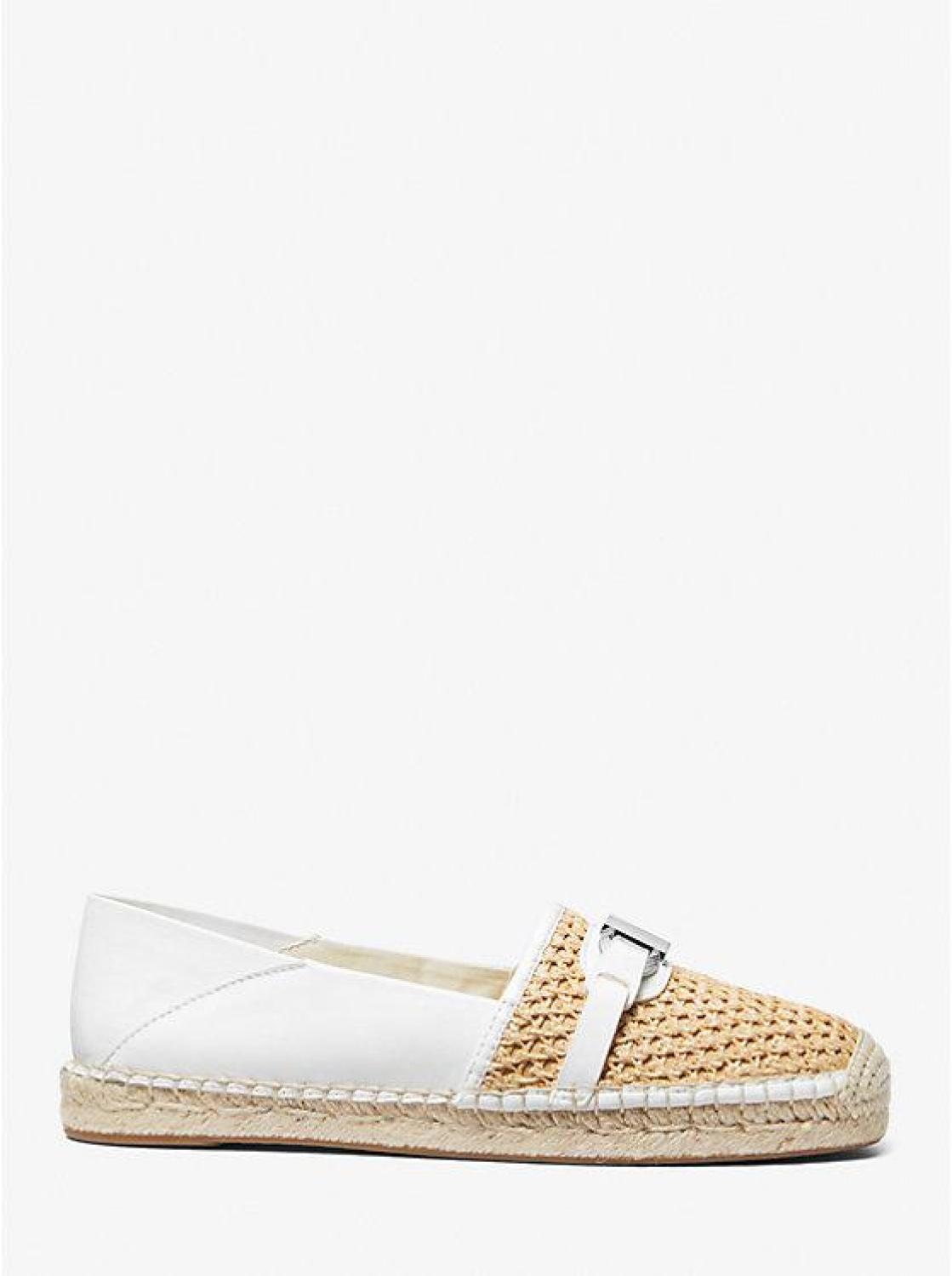 Ember Leather and Straw Espadrille