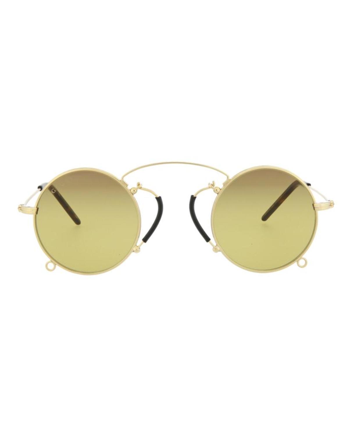 Round-Frame Metal Sunglasses