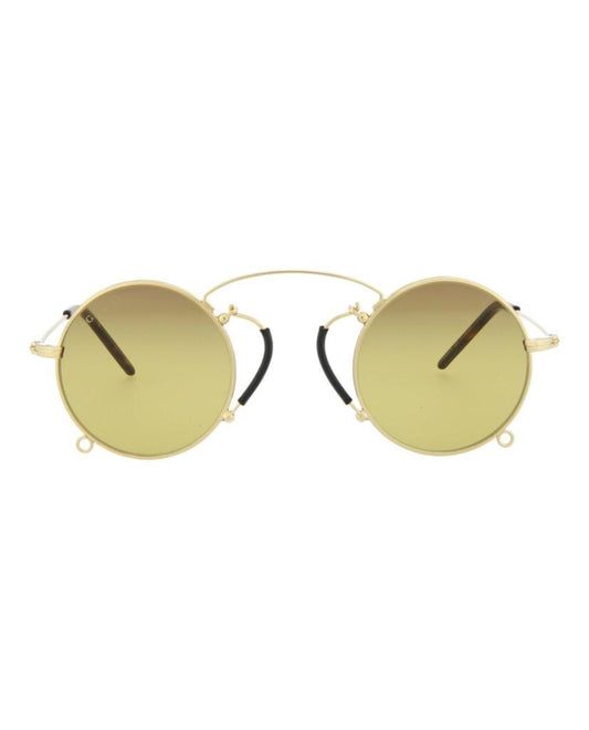 Round-Frame Metal Sunglasses