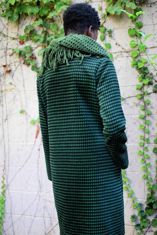 Chester Coat In Green Dot