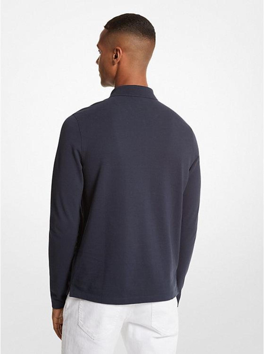 Cotton Half-Zip Polo Sweater