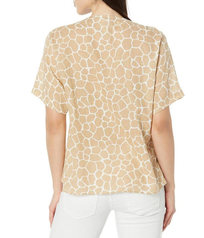 Giraffe Grommet Neck Top