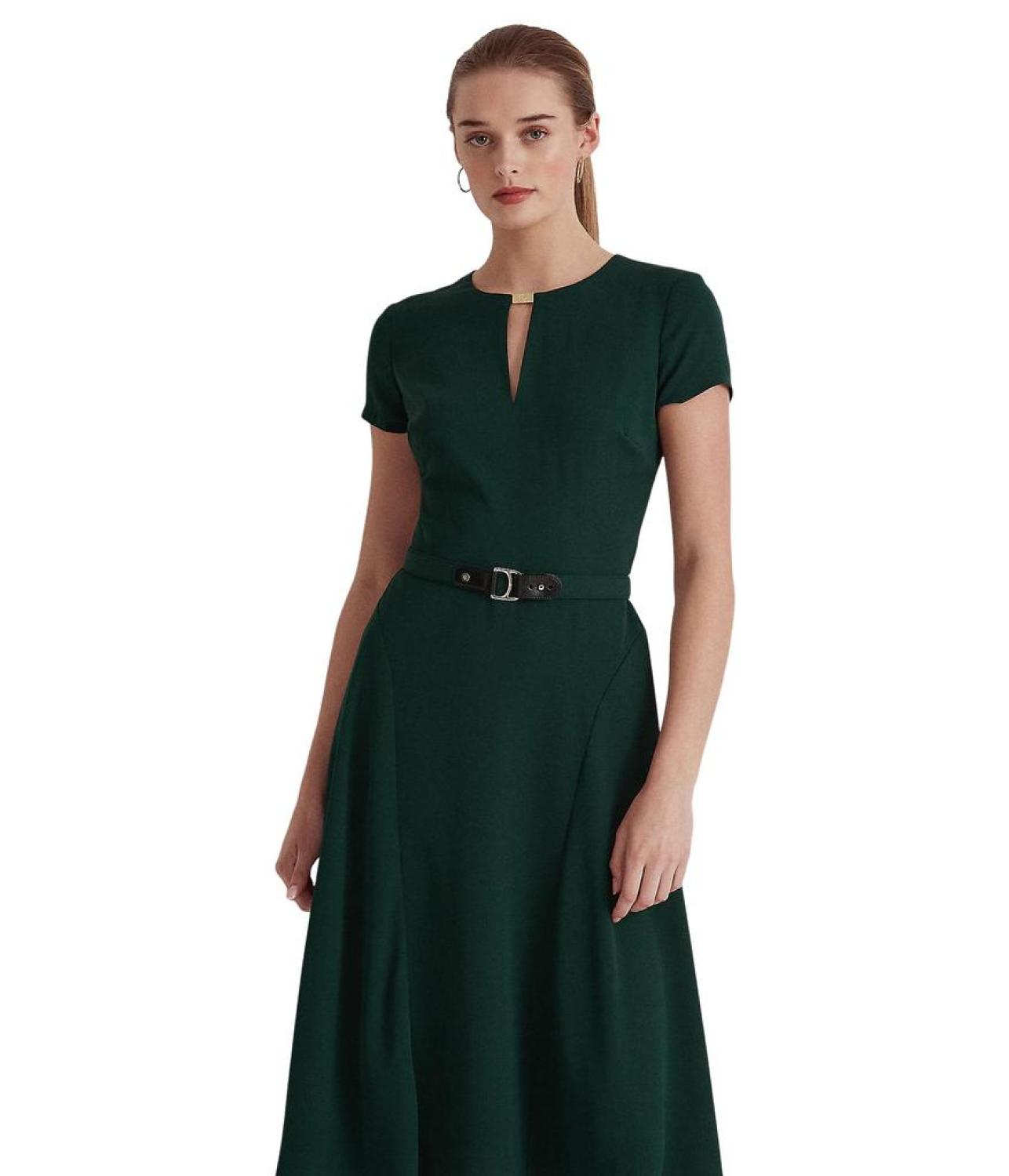 Belted Georgette Dress