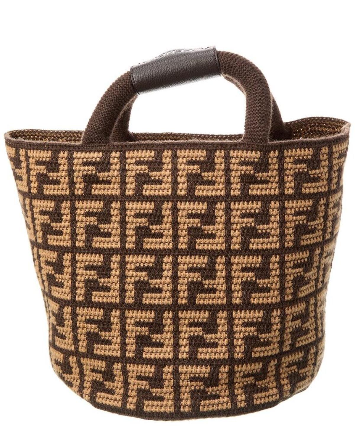 FENDI FF Cashmere Shopping Tote