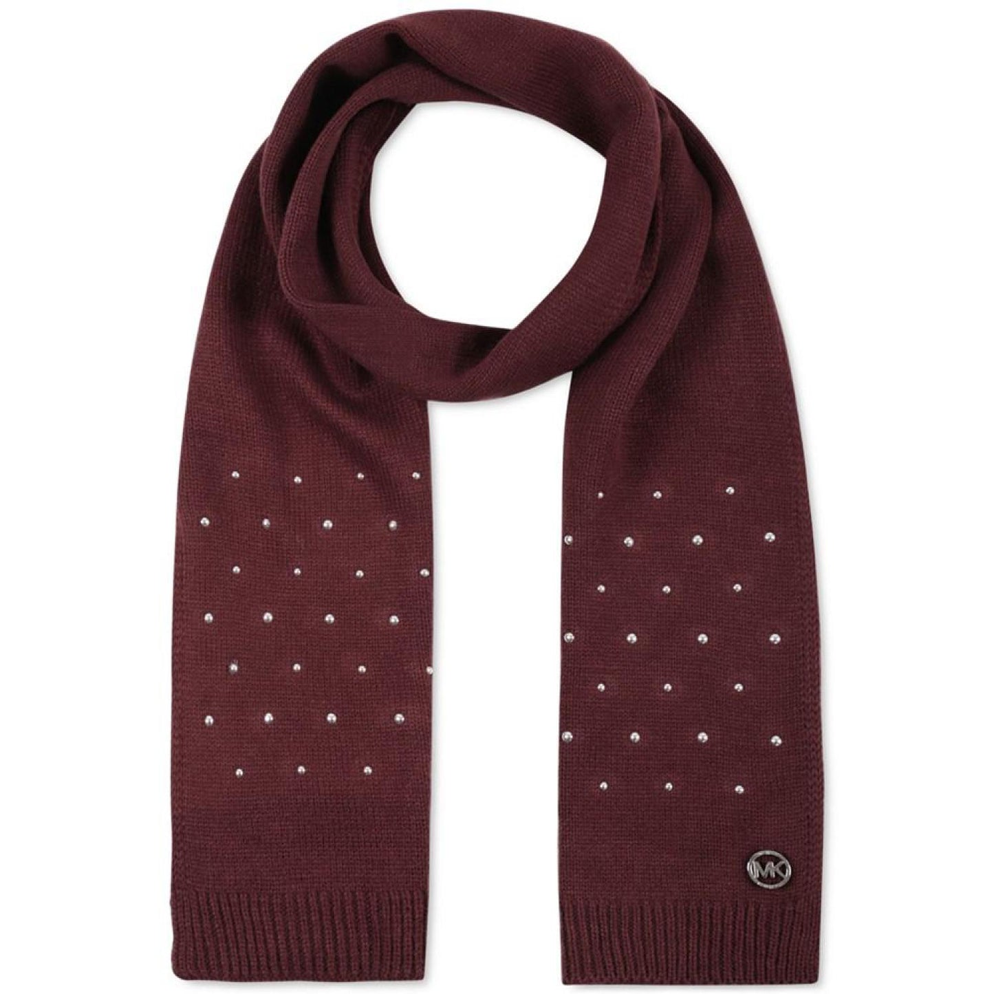 Women's Dome Studded Knit Scarf