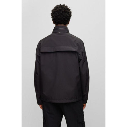 Water-repellent jacket in ripstop fabric with reflective element