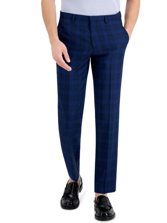 Mens Flat Front Business Suit Pants