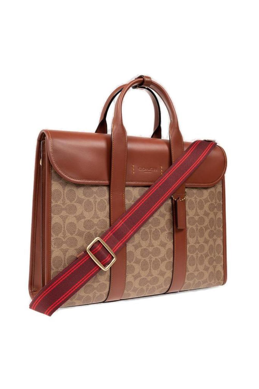 Coach Gotham Monogram Print Laptop Bag