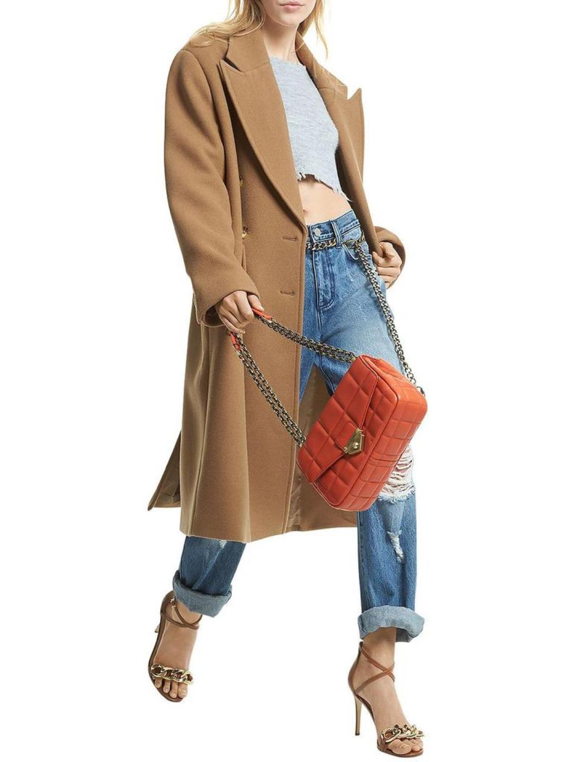 Mensy Womens Wool Blend Oversized Long Coat