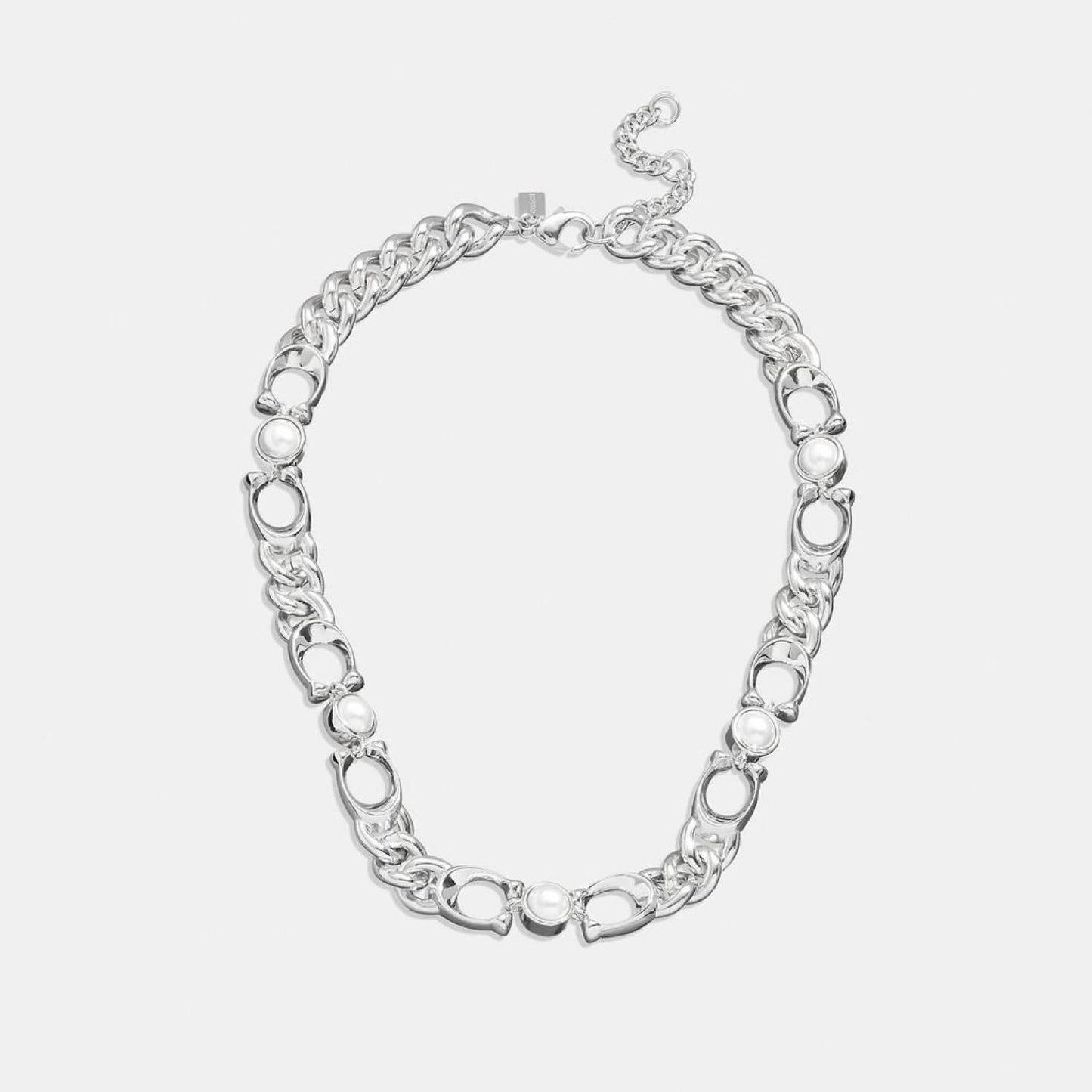 Coach Outlet Signature Curb Chain Necklace