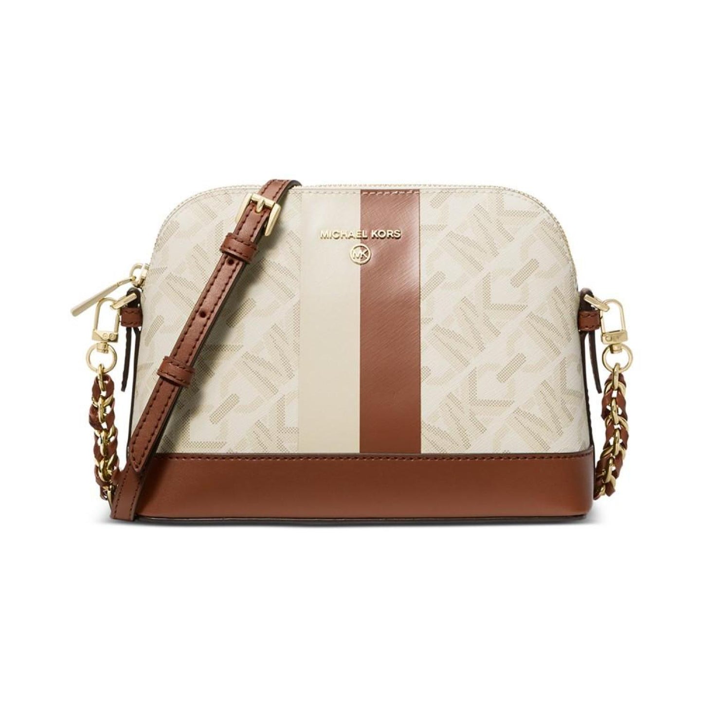 Jet Set Charm Large Logo Dome Crossbody