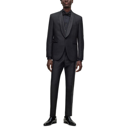 Men's Checked Regular-Fit Tuxedo Jacket