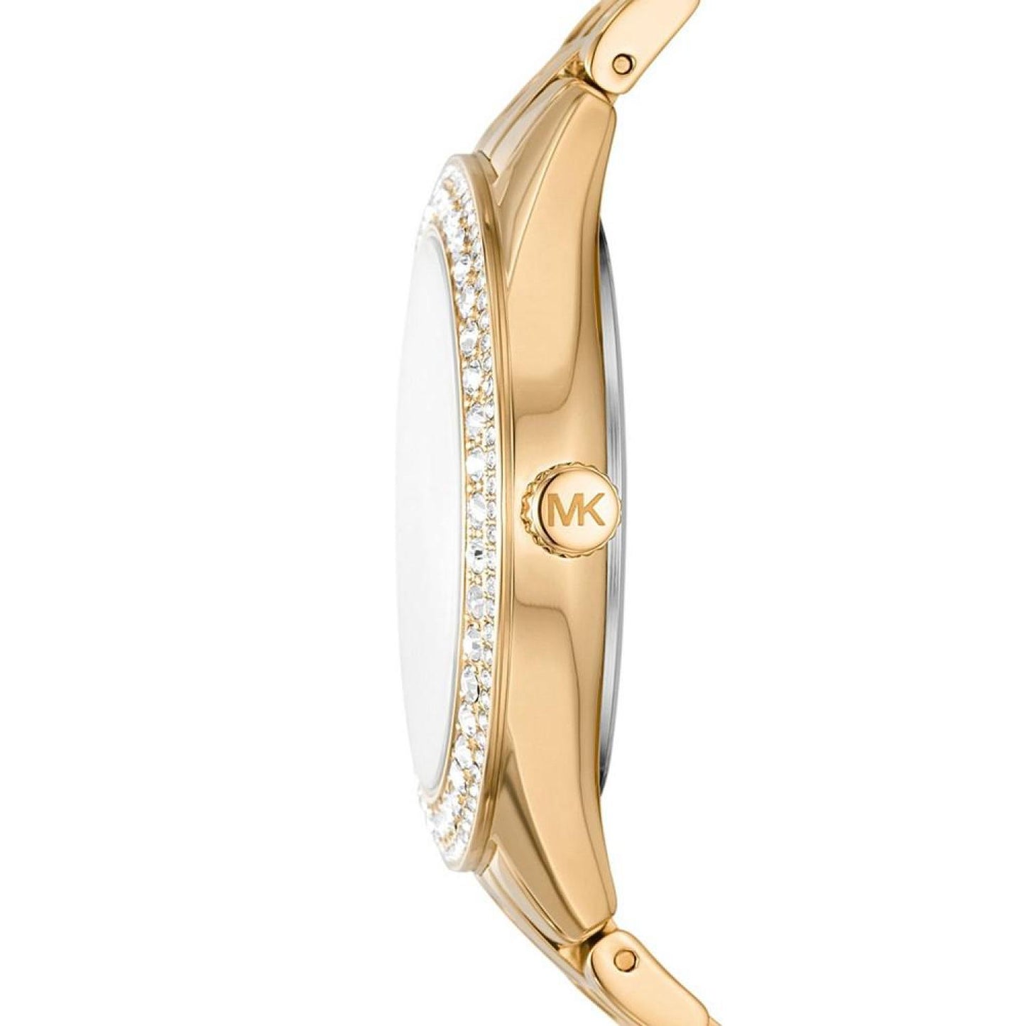 Women's Harlowe Three-Hand Gold-Tone Stainless Steel Bracelet Watch, 38mm