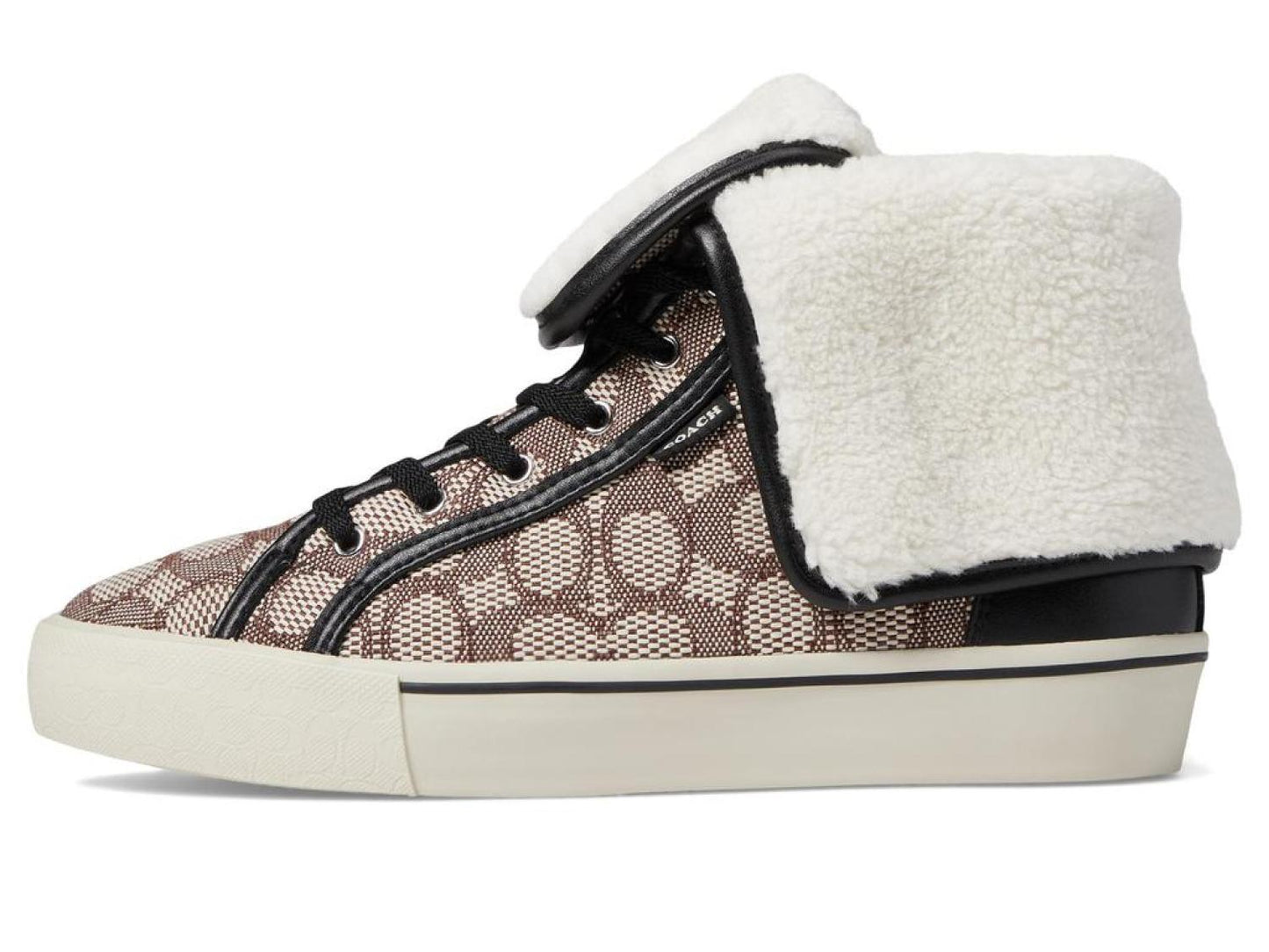 Citysole Textured Jacquard  Fold-Over High-Top Platform